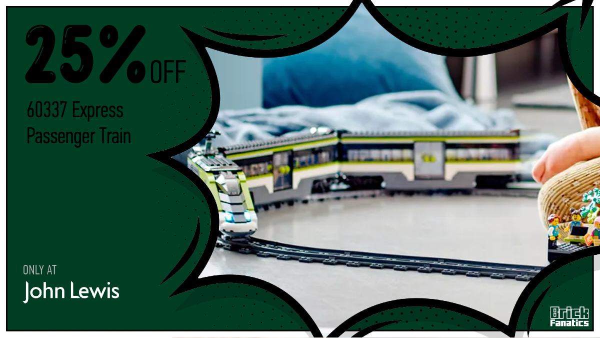 LEGO City 60337 Express Passenger Train steams in with big John Lewis discount