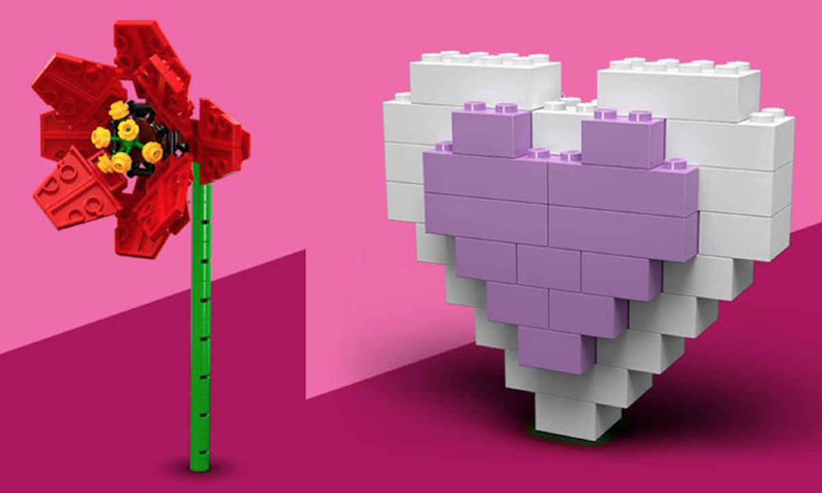 Free LEGO Valentine’s Day model instructions are available now