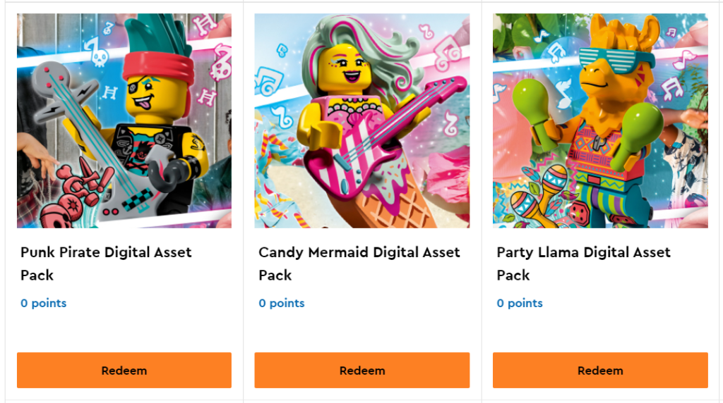 LEGO VIDIYO vip rewards 2 1