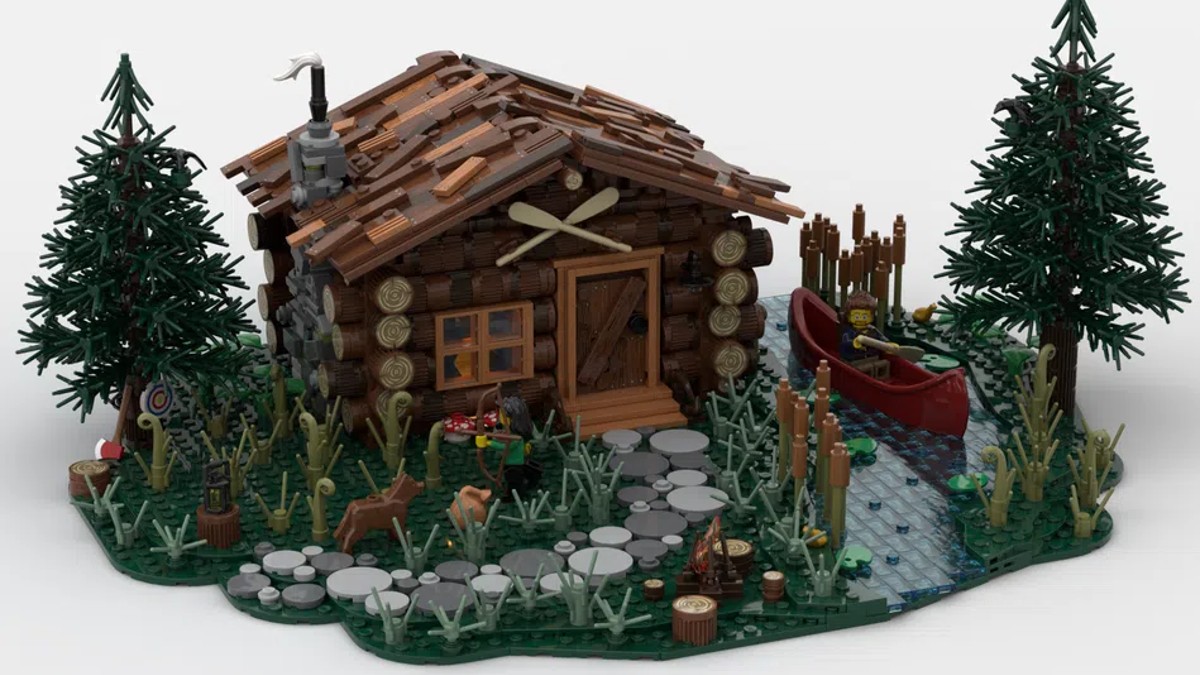 Brick-built log cabin joins LEGO Ideas review stage