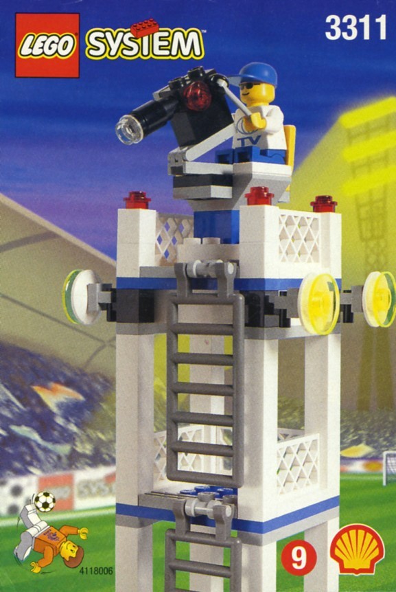 lego town 3311 Television Tower