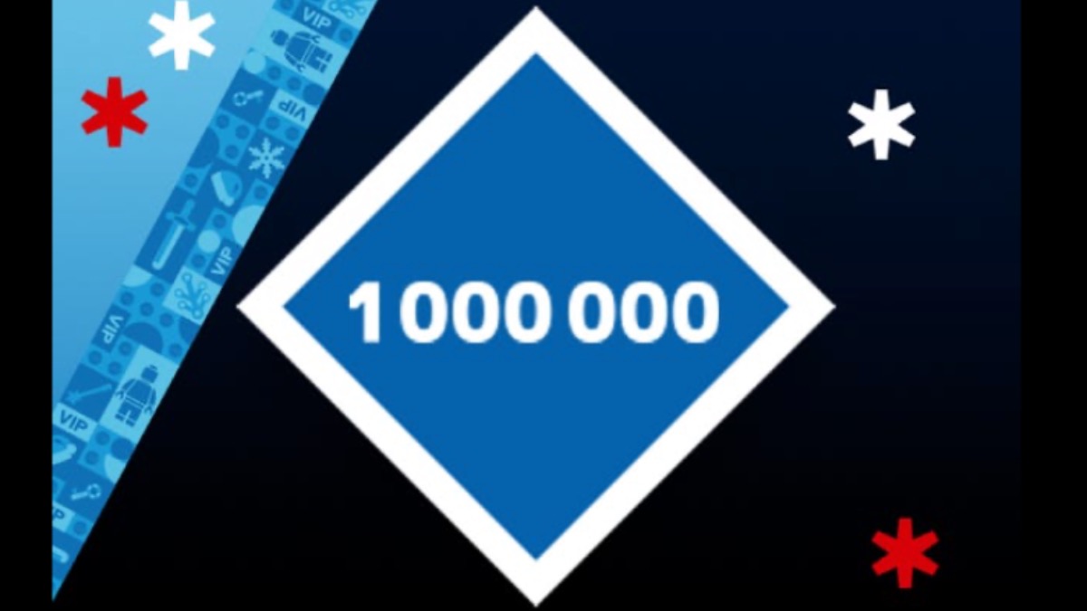 Don't forget to enter the LEGO draw to win one million VIP points