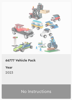 LEGO City 66777 Vehicle Pack