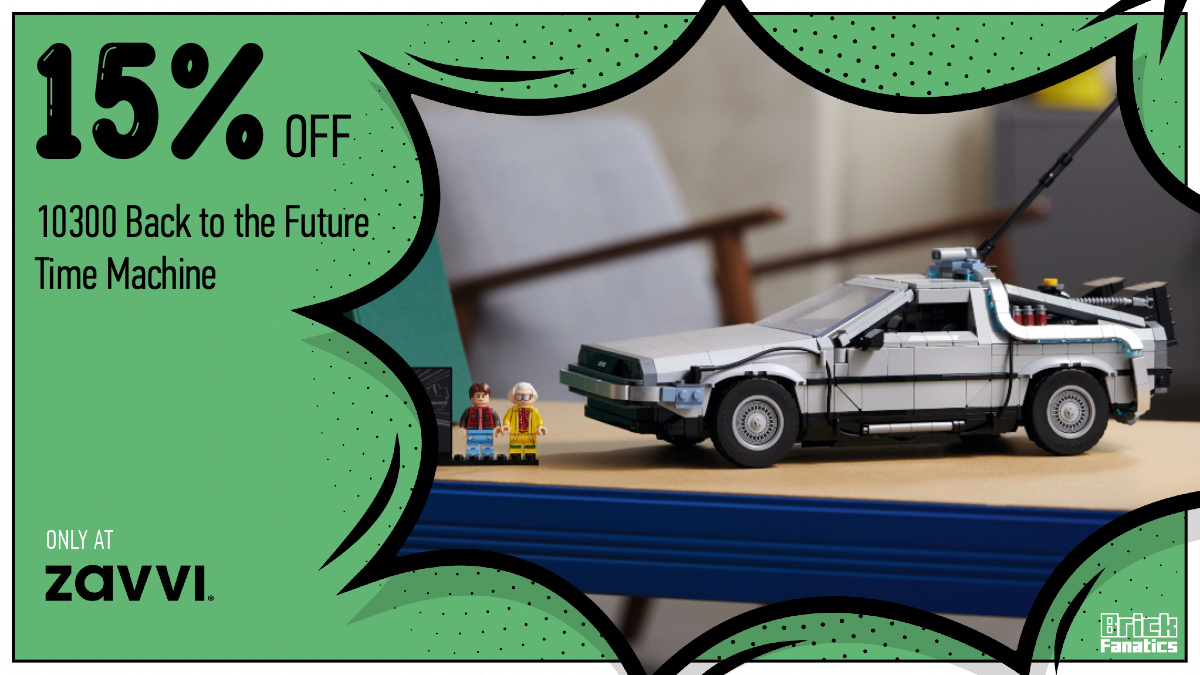 Zavvi discounts LEGO Icons 10300 Back to the Future Time Machine in latest price drops