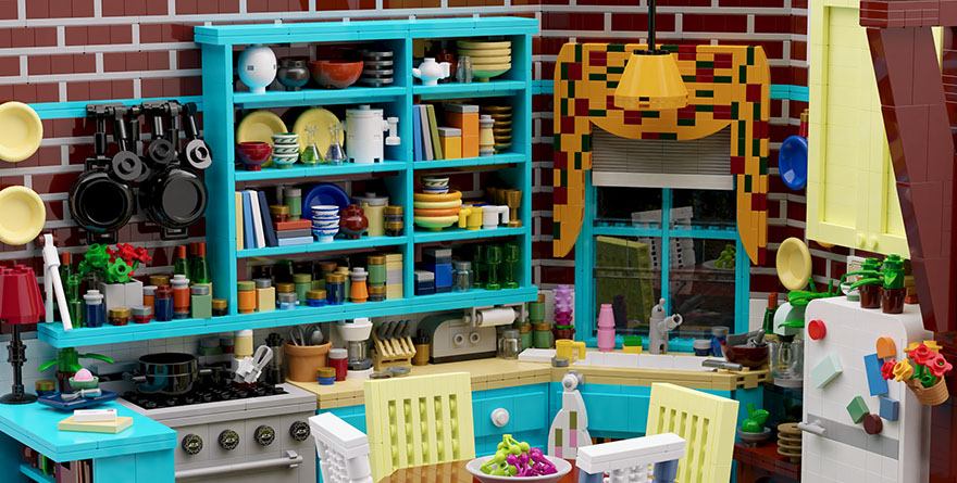 Brick Pic of the Day: Monica's kitchen