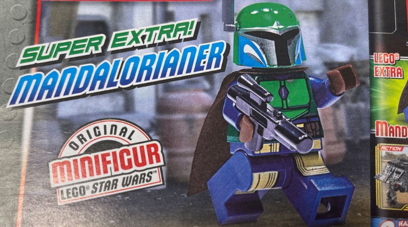 Issue 68 of the LEGO Star Wars magazine includes Mandalorian minifigure