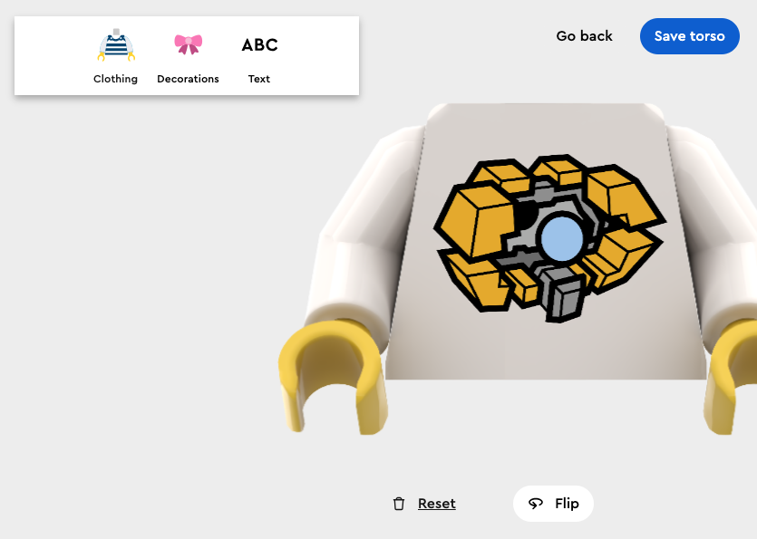 LEGO Minifigure Factory Transformers torso print 3