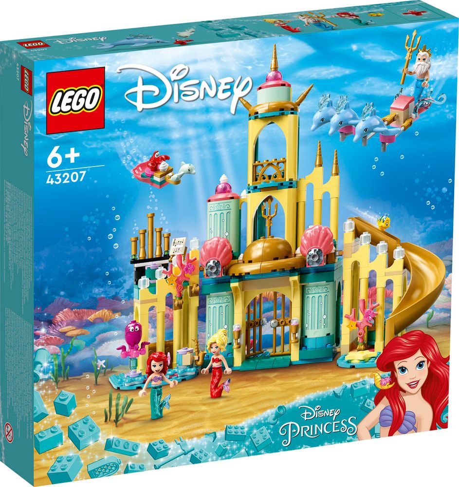 LEGO Disney 43207 ARIELS UNDERWATER CASTLE box