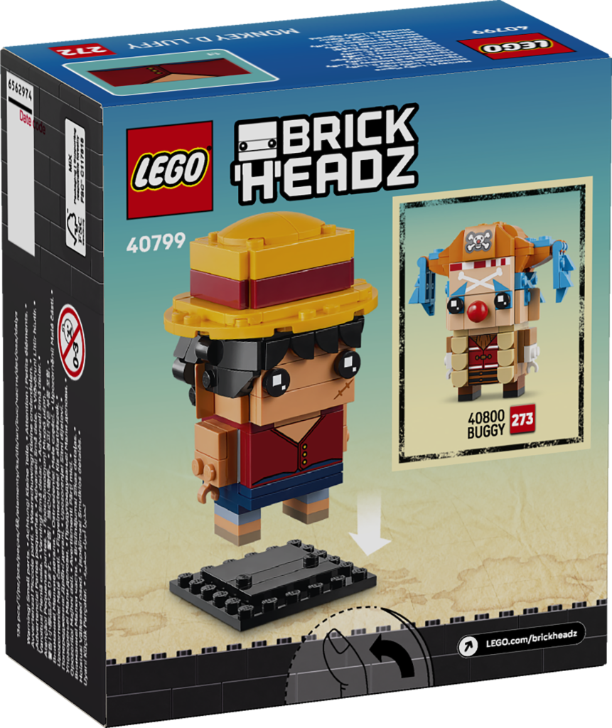 LEGO One Piece BrickHeadz 40799 Monkey D. Luffy 2 861x1024