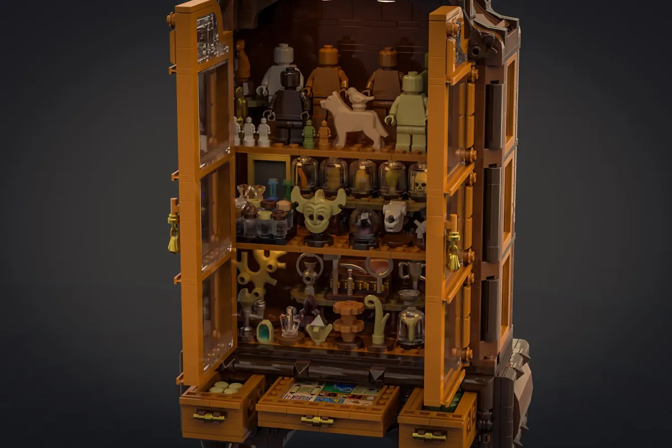 LEGO Ideas antique cabinet 4
