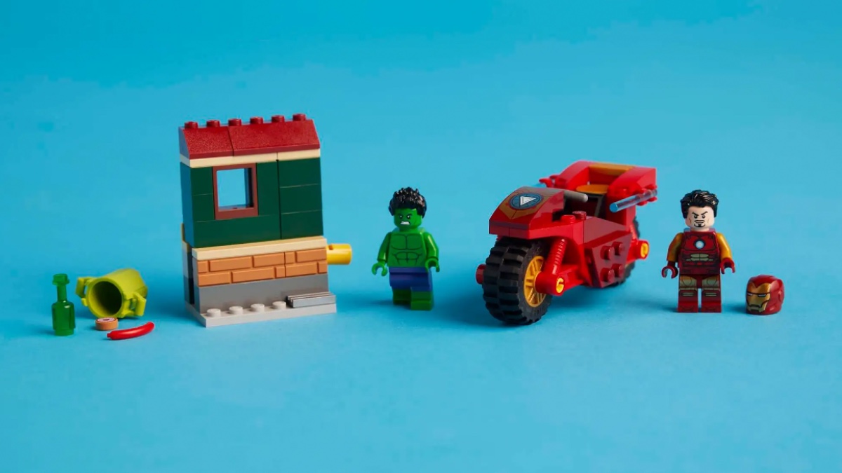 LEGO Marvel 76287 Iron Man with Bike and The Hulk price confirmed
