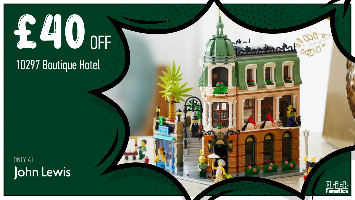 Check in to John Lewis for £40 off LEGO Icons 10297 Boutique Hotel