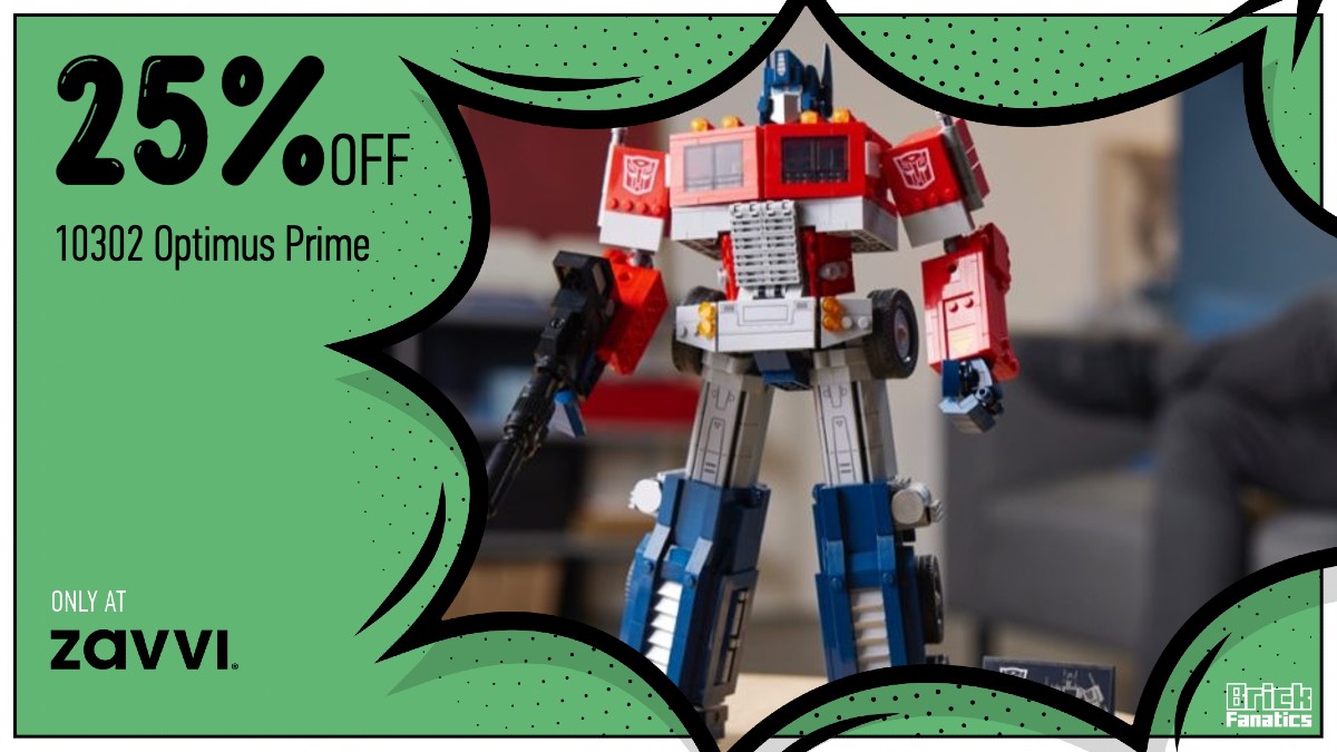Zavvi offering 25% discount on LEGO Icons 10302 Optimus Prime