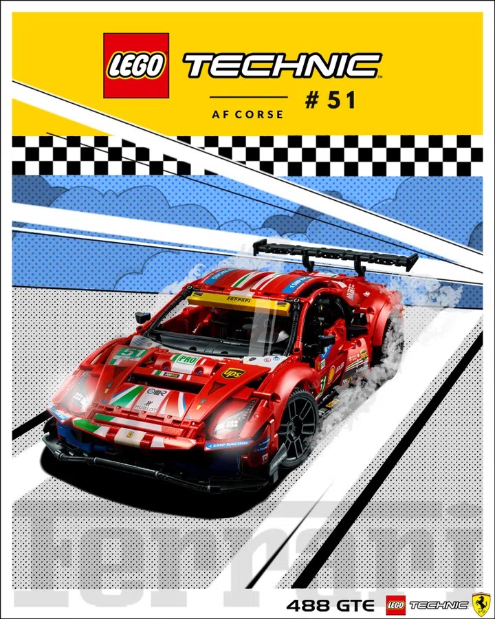 LEGO Ideas ferrari poster 3