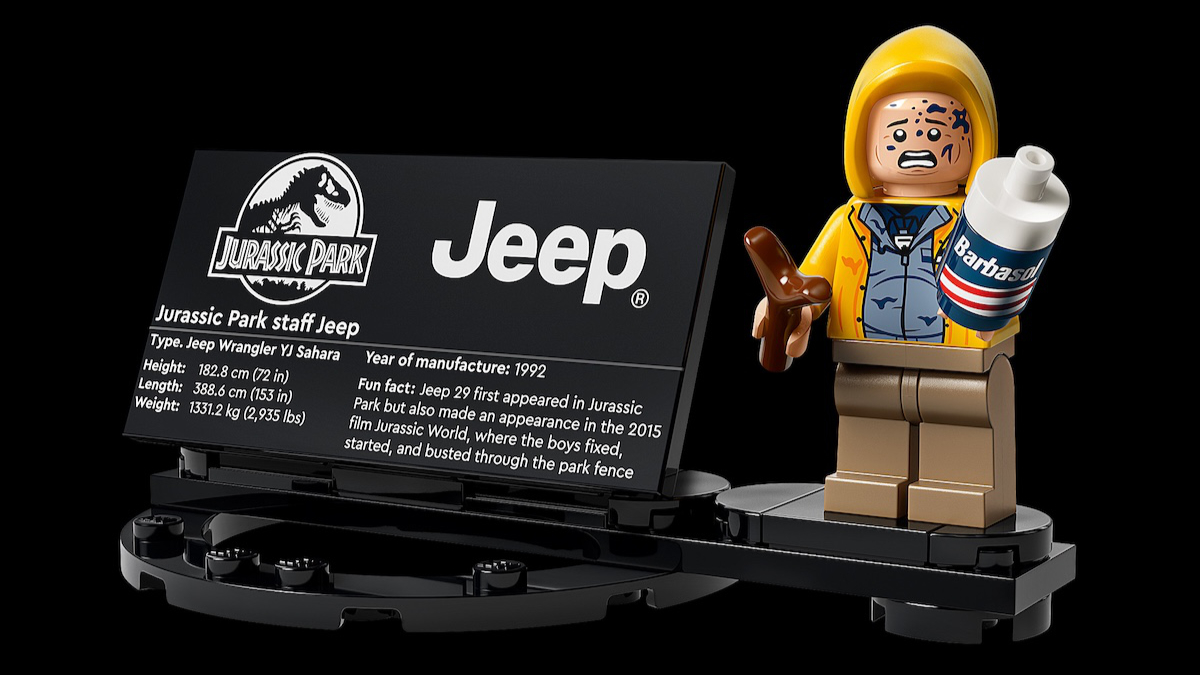 LEGO Jurassic Park Jeep's minifigure had to be Nedry