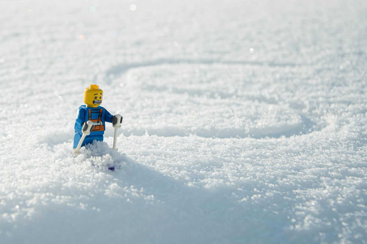 Brick Pic of the Day: First time ski trip