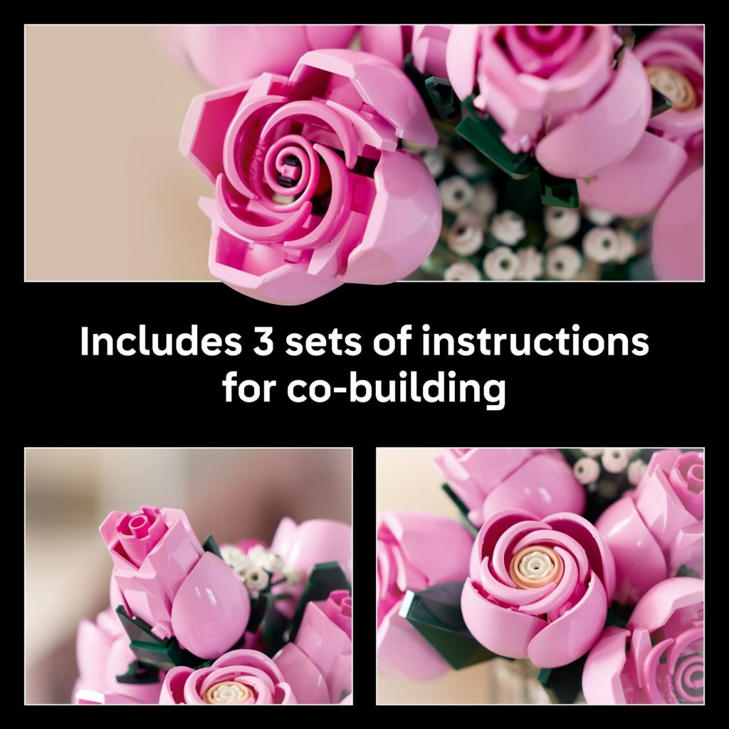 LEGO Botanicals 10374 Bouquet of Pink Roses 5 1024x1024