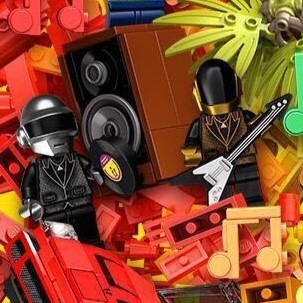 piece by piece lego daft punk