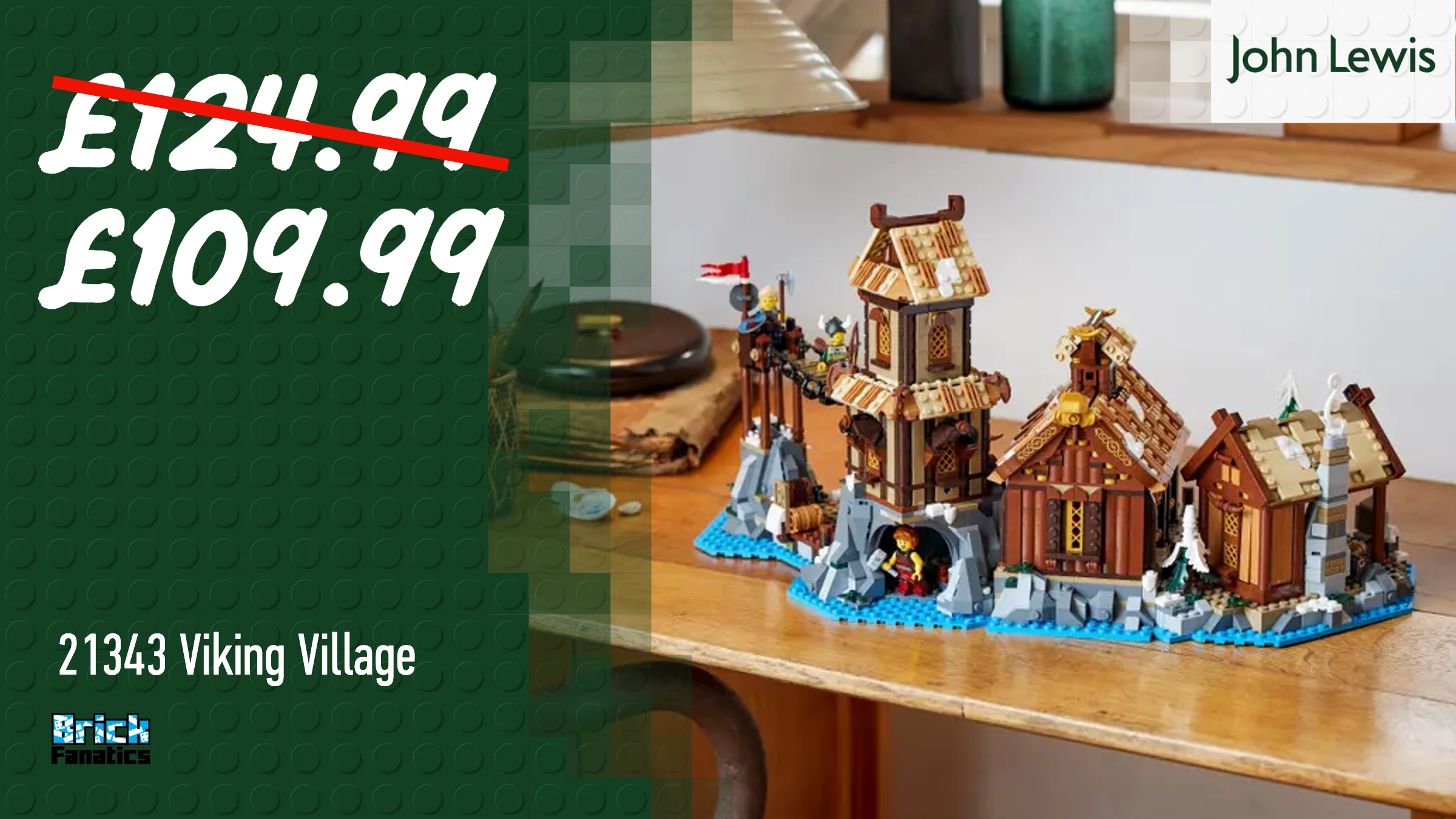 Rare discount on LEGO Ideas 21343 Viking Village