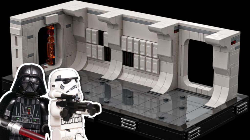 Rebrickable LEGO Star Wars 75387 Boarding the Tantive IV diorama featured 1024x576