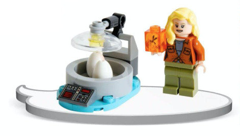 LEGO Jurassic World activity book minifigure and mini model