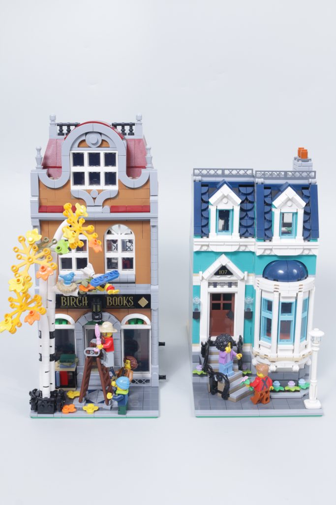 LEGO Icons 10350 Tudor Corner second review plus comparison with 10251 Brick Bank and 10270 Bookshop 28 683x1024