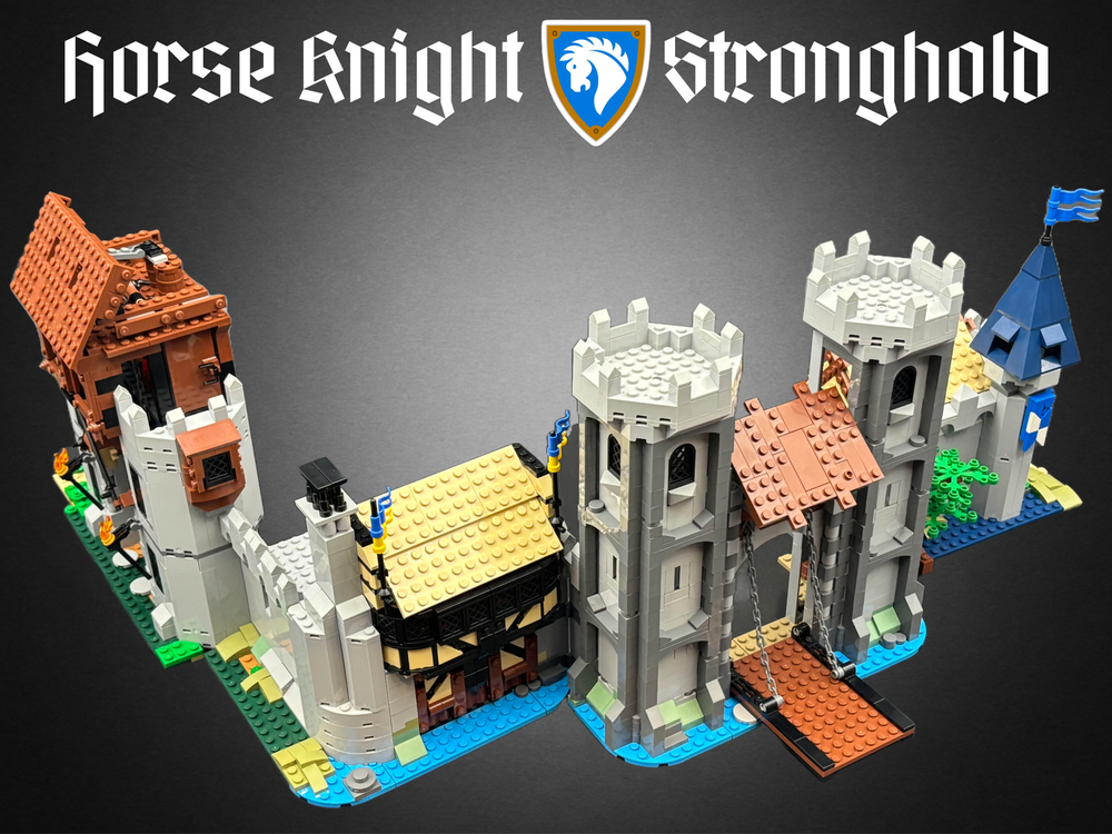 Rebrickable LEGO 31168 Horse Knight Stronghold alt build 4