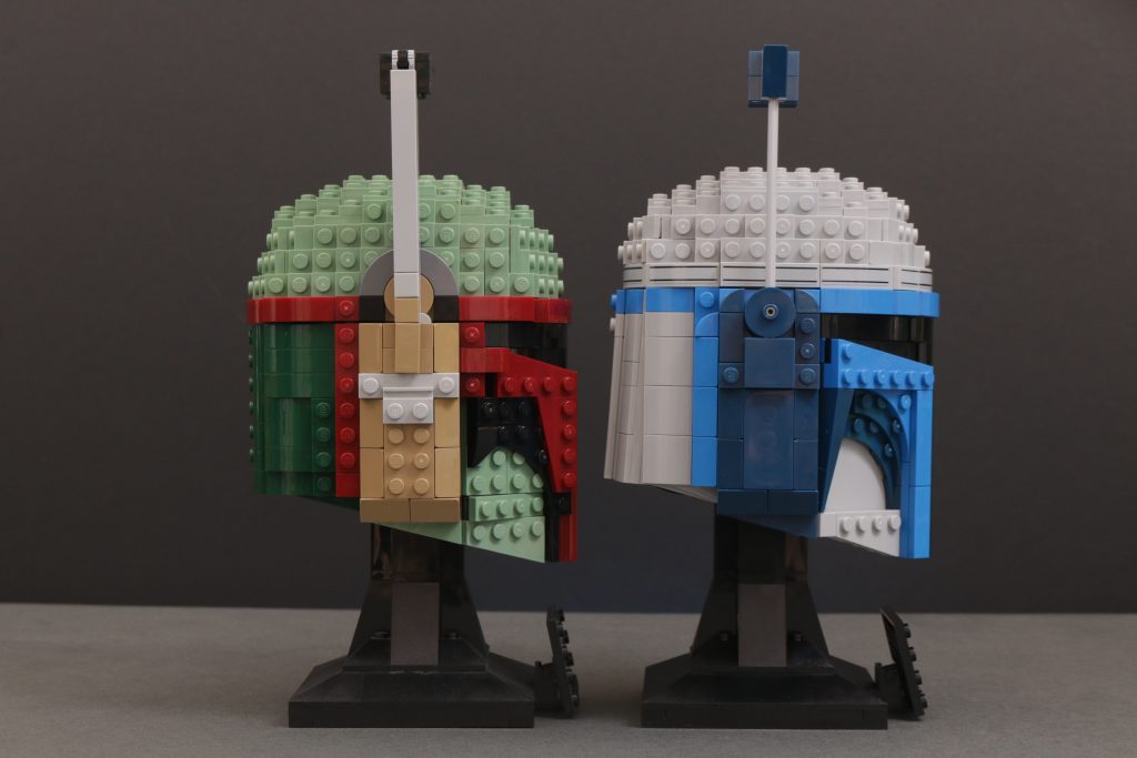 LEGO Star Wars 75408 Jango Fett Helmet 75277 Boba Fett Helmet comparison 8 1024x683