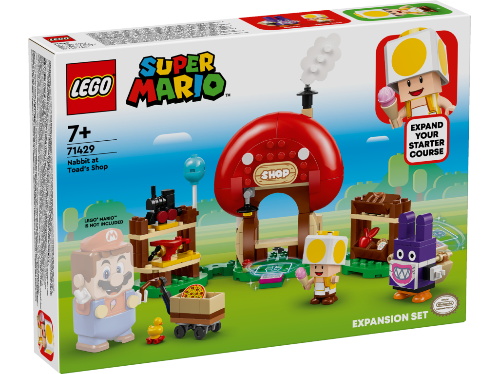 LEGO Super Mario 71429 Nabbit at Toads Shop Expansion Set box front 1024x768