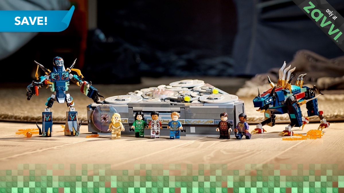 Get two LEGO Marvel Eternals sets in one bundle for $35 off at Zavvi