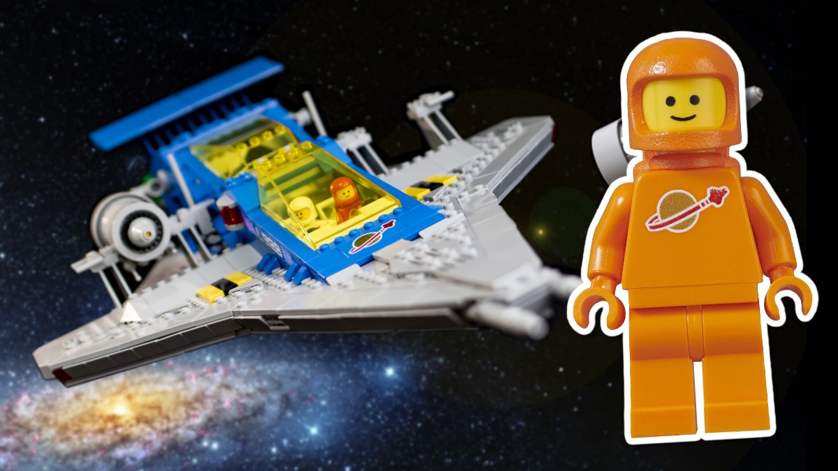 Take to space with the orange LEGO Classic Space minifigure on Pick a Brick 
