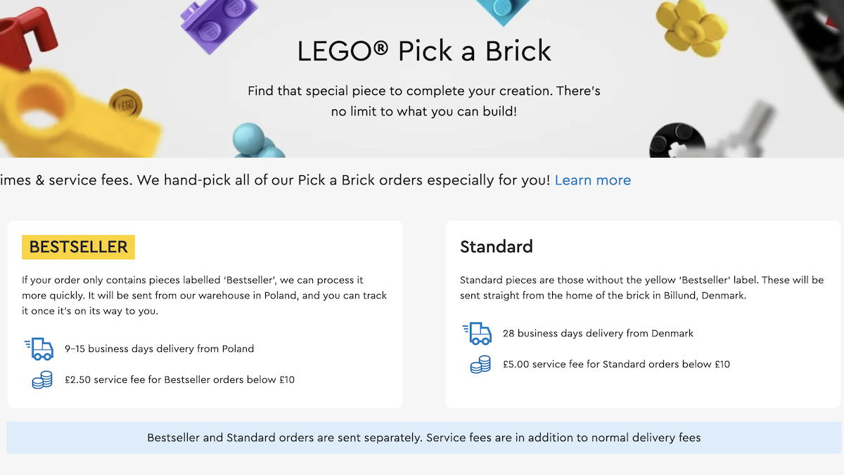 LEGO Pick a Brick is back – with more choice than ever