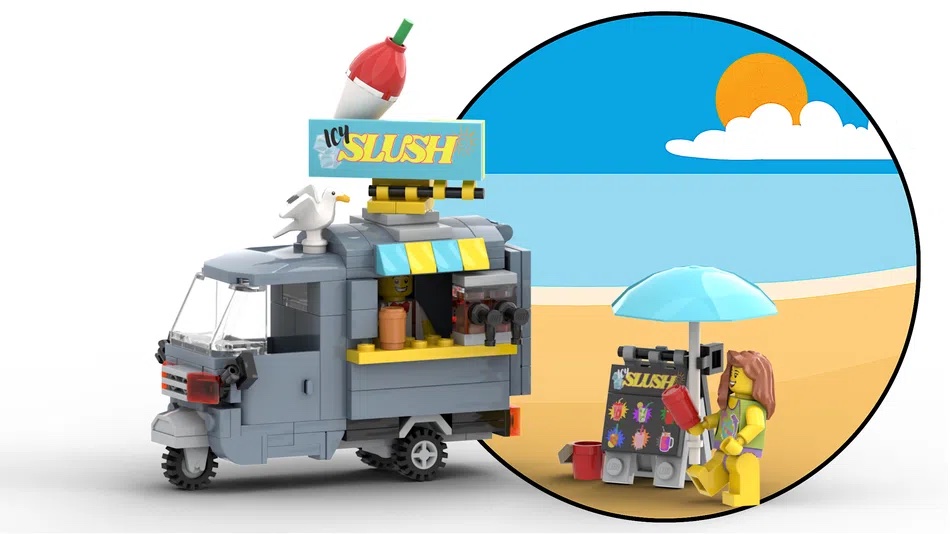 LEGO Ideas Slush Mobile Kiosk