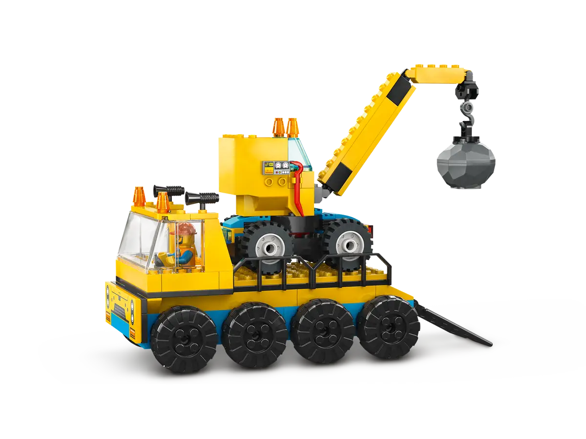 LEGO City 60391 Construction Trucks and Wrecking Ball Crane 3