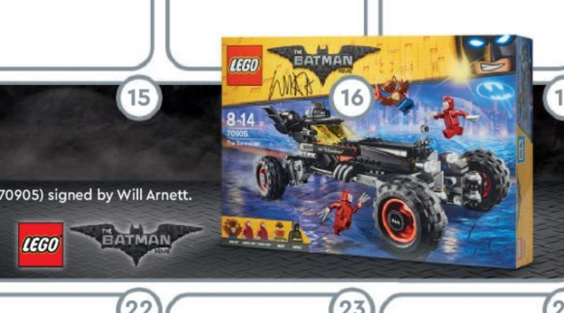 LEGO Batmobile signed by Will Arnett to be VIP prize