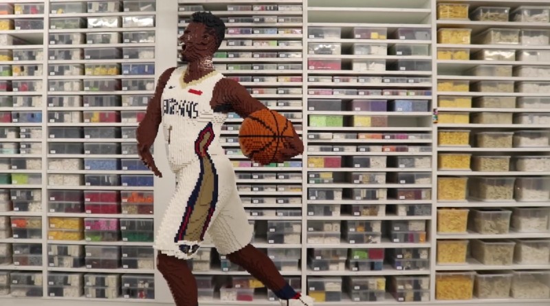 LEGO Certified Professional recreates NBA player with bricks