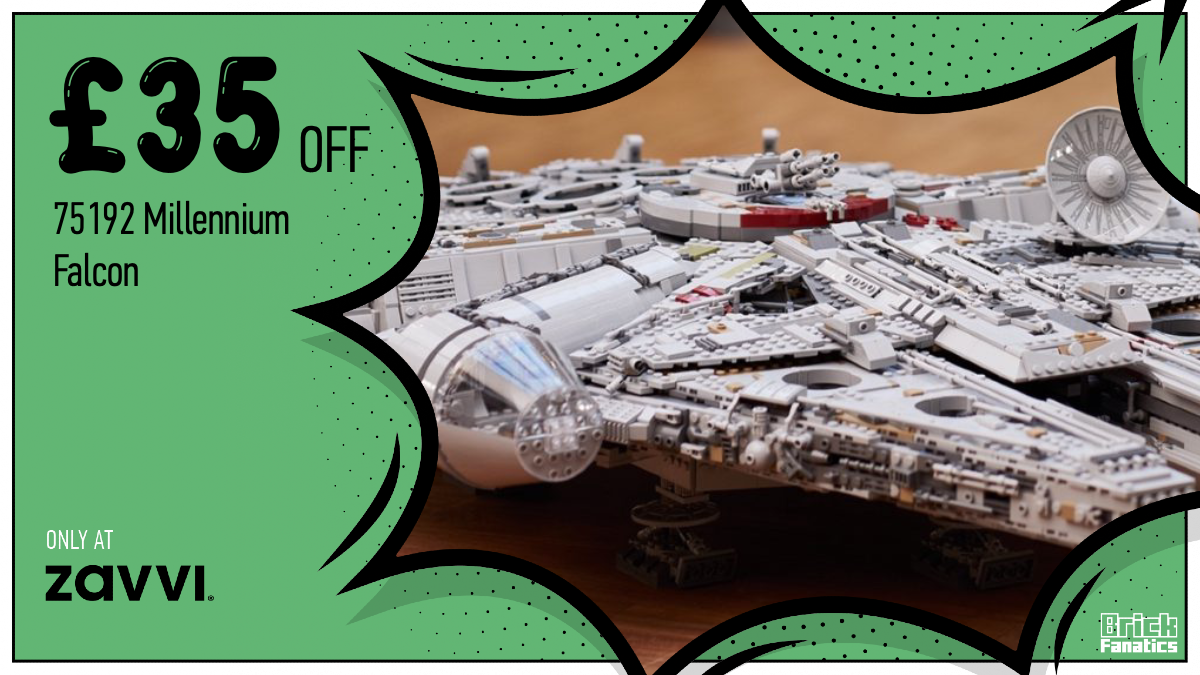 Zavvi's massive discount on LEGO Star Wars 75192 Millennium Falcon still available