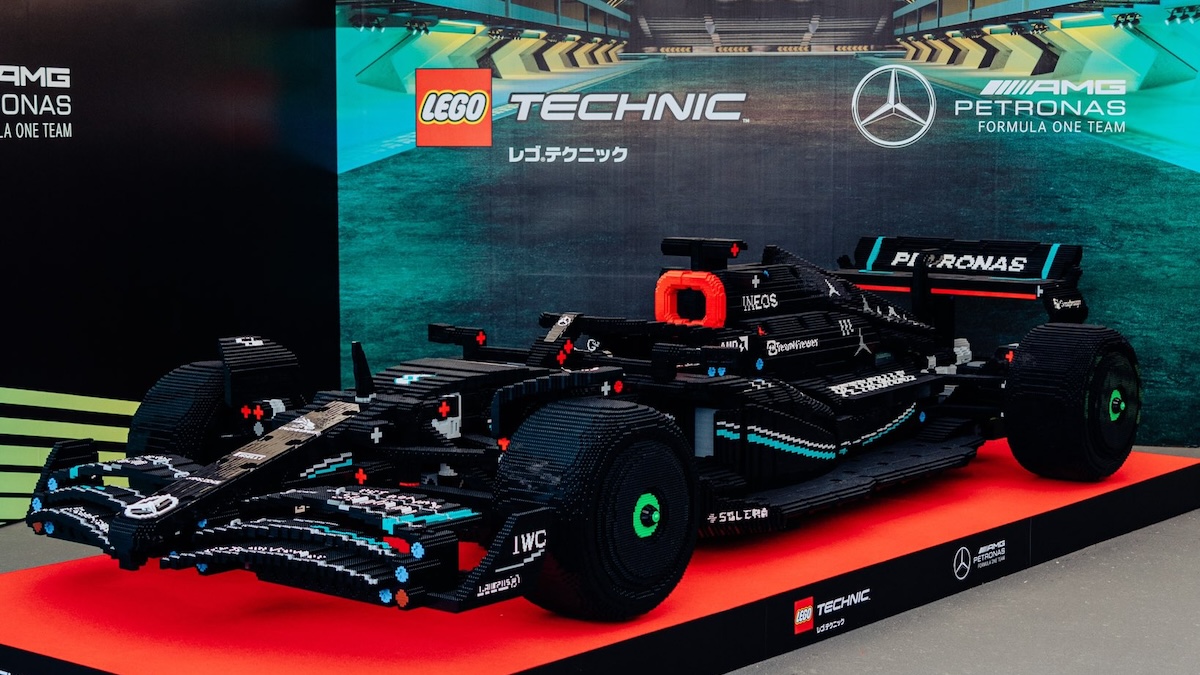 LEGO lifesize Mercedes W14 sparks Formula 1 mockery on social media