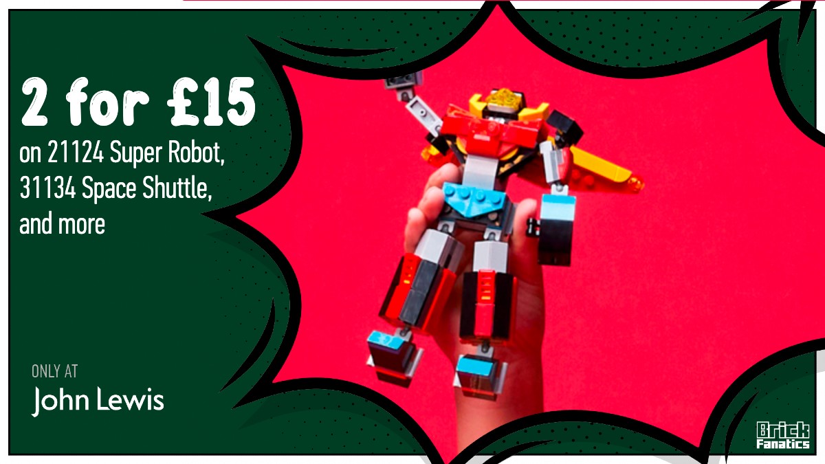 Bag two LEGO sets for just £15 in John Lewis sale across City, Creator, and more