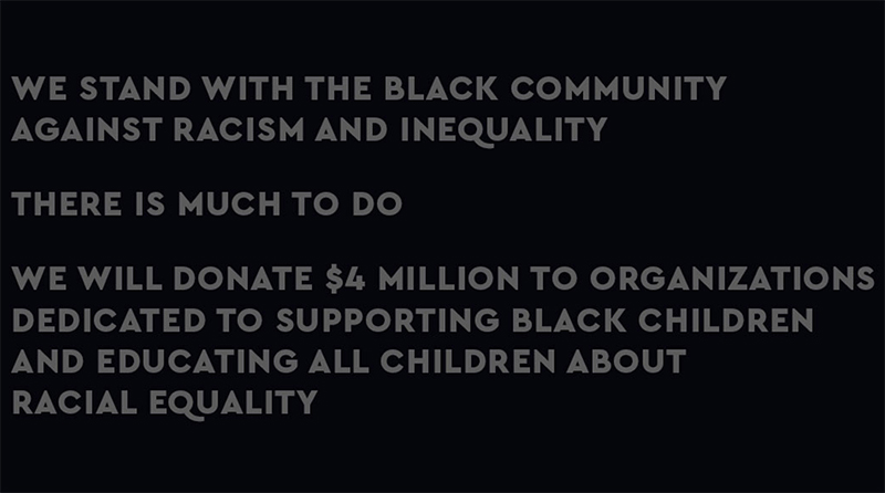 The LEGO Group expresses solidarity with the black community