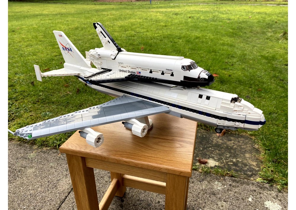 damob boeing 747 shuttle carrier rebrickable