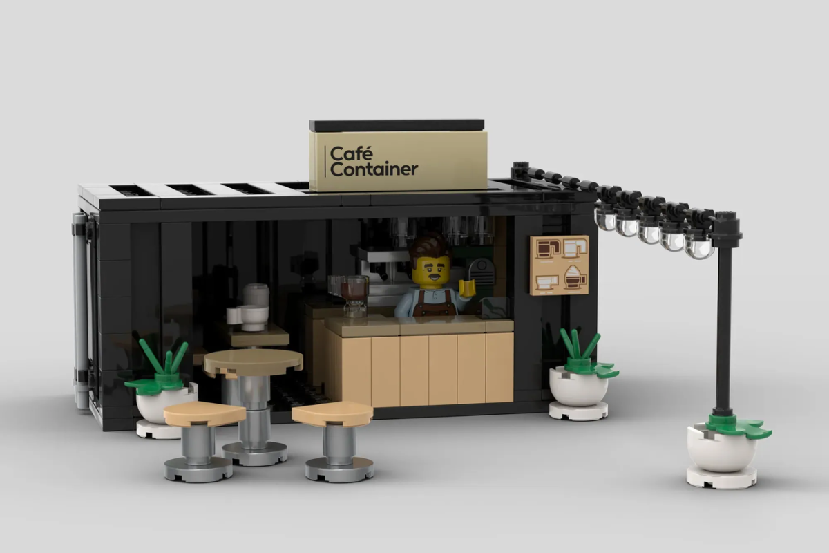 LEGO Ideas Container Based Concession Stand by SlackerBricks 1200x800