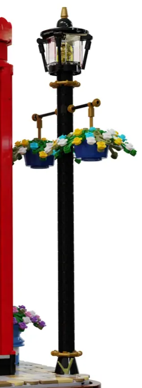 LEGO Ideas red london telephone box lampost original project