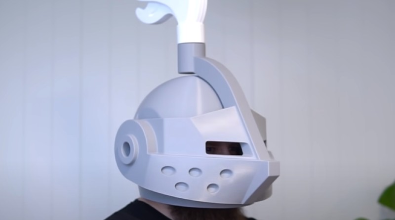 Become the LEGO knight you always wanted with this 3D-printed helmet
