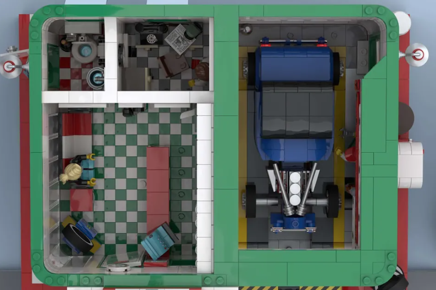 LEGO Ideas The Vintage Service Station 5