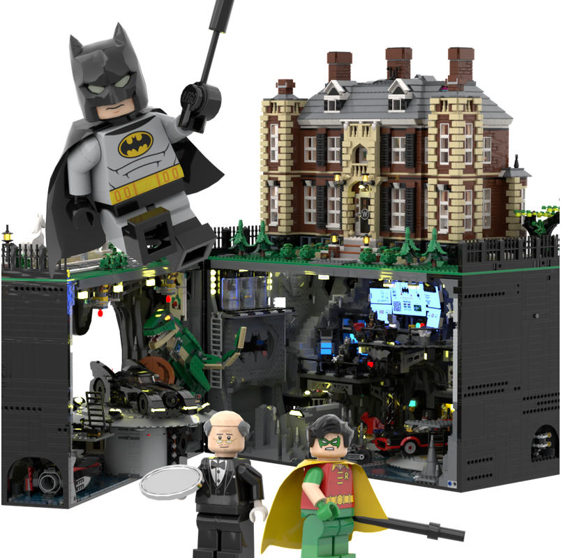 lego batcave moc by Dream Build Bricks 1