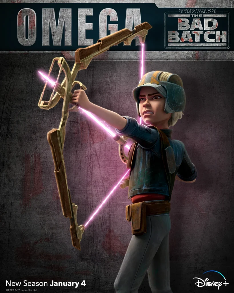 The Bad Batch Omega character poster 819x1024
